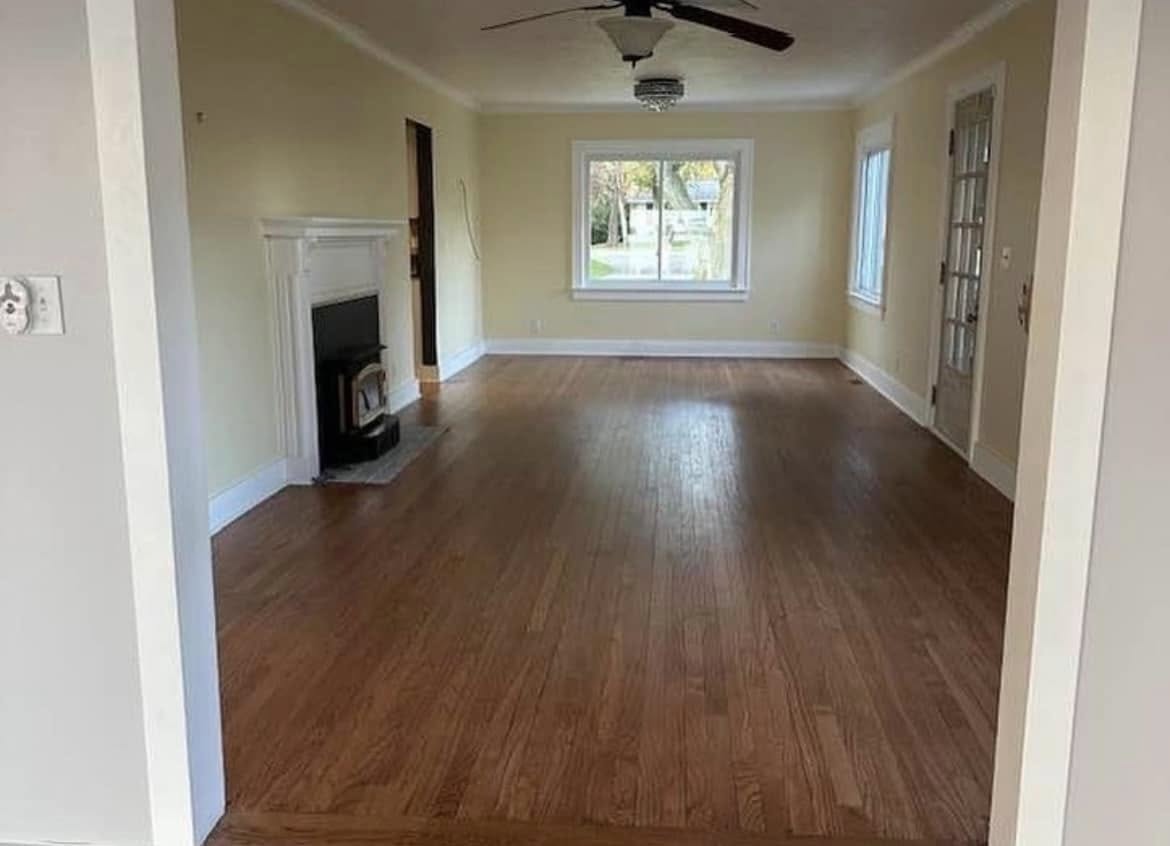 Outdated bathroom with old vanity before remodeling by Vanderlee Construction, LLC.
